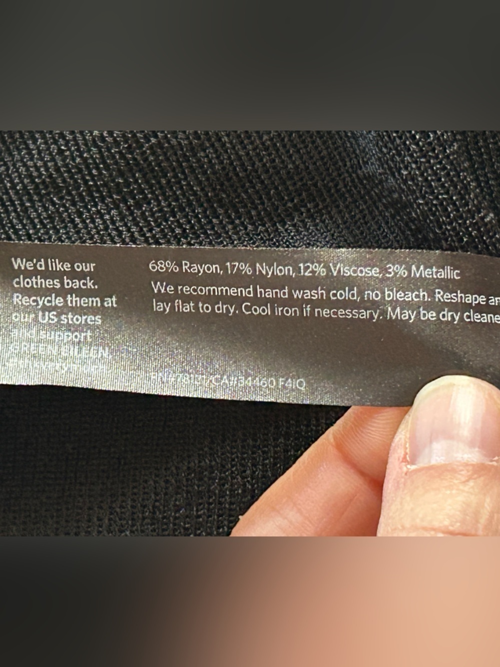 Eileen Fisher asymmetrical hem tunic Semi Sheer Metallic - Picture 6 of 9